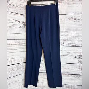 Pendleton Dress Pants Womens Size 4 High‎ waisted Side Zipper Trouser Navy Blue